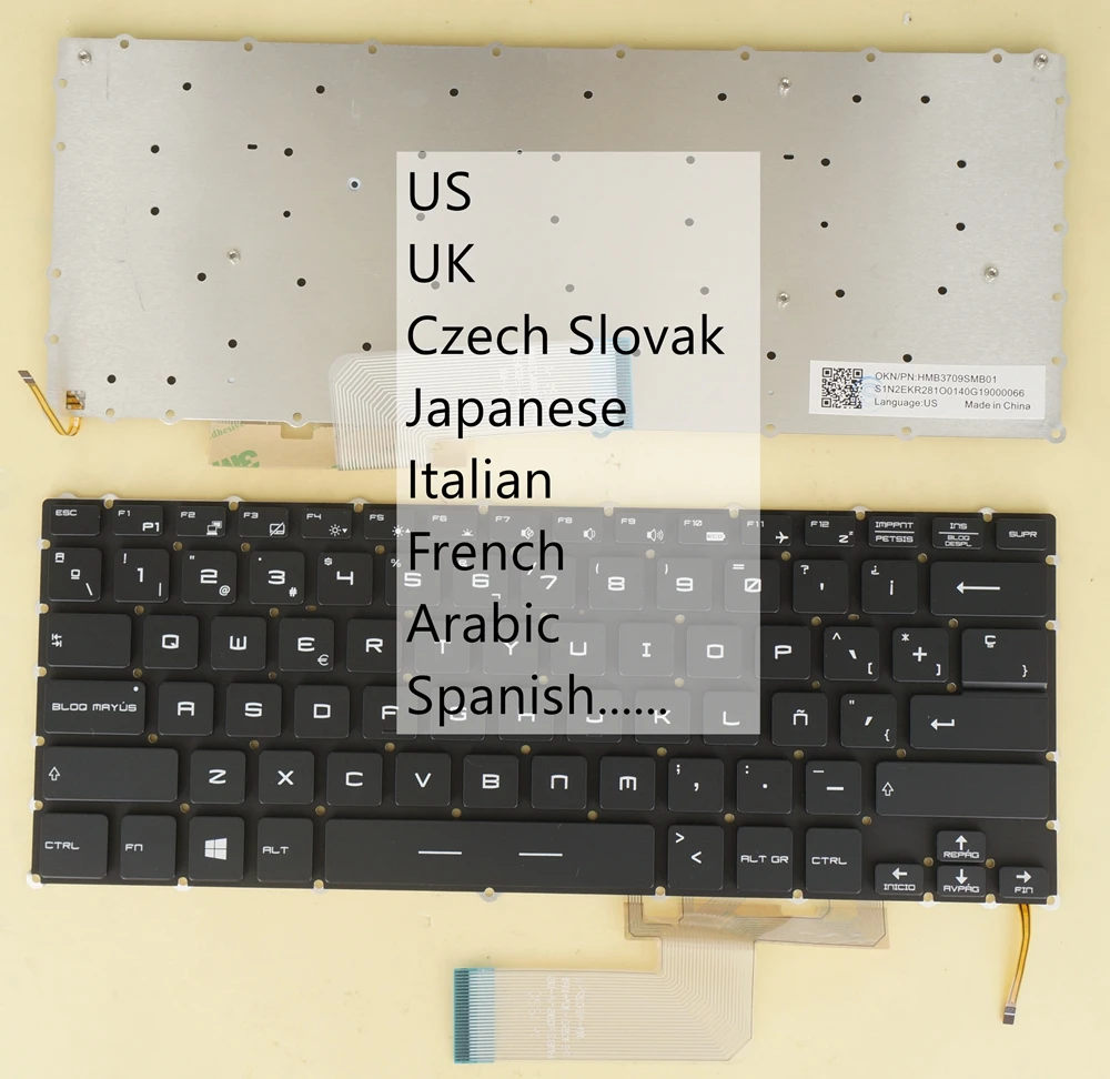 Итальянская французская Арабская испанская клавиатура для MSI GS30 2 M GS32 6QE 70QE GS40 6QD 6QE GS43VR 6RE 7RE приблизительная фотография
Итальянская французская Арабская испанская клавиатура для MSI GS30 2 M GS32 6QE 70QE GS40 6QD 6QE GS43VR 6RE 7RE приблизительная фотография