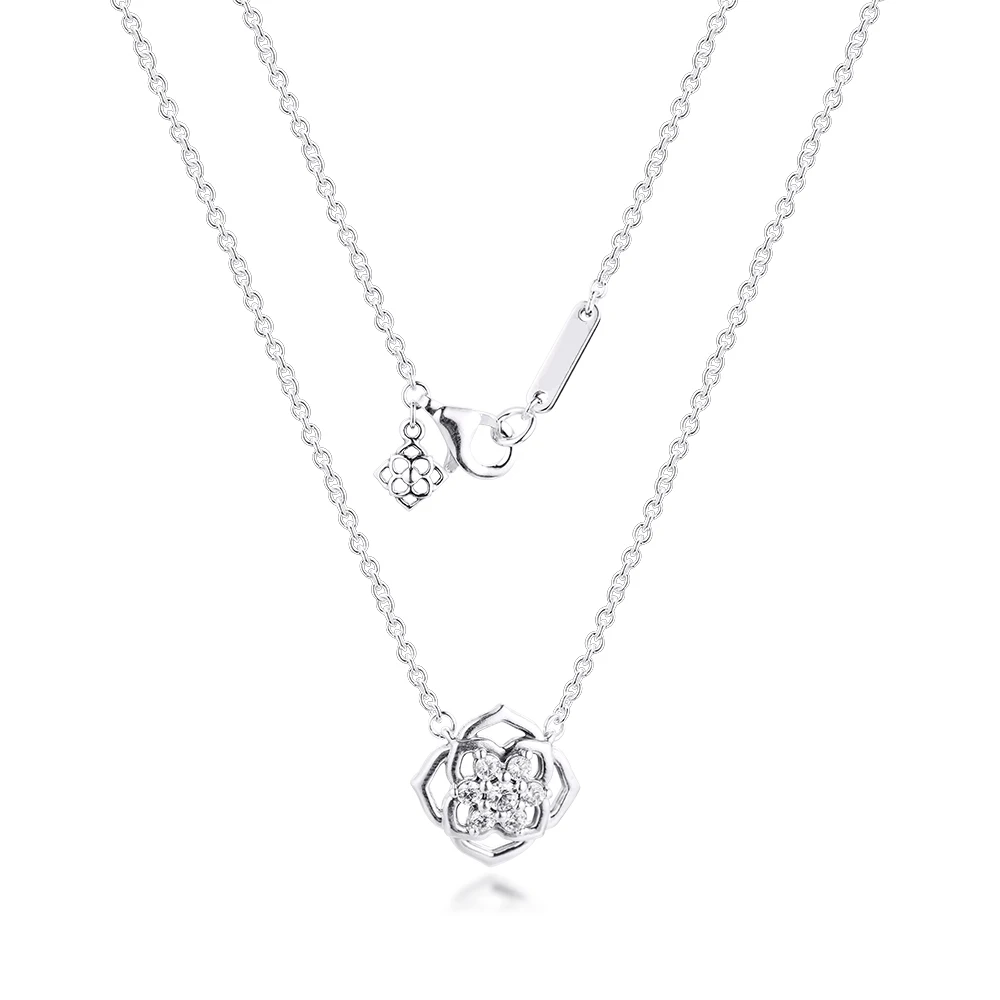 Mother's Timeless Rose Petals Collier Necklace & Pendant 925 Sterling Silver Jewelry Necklace For Woman Elegant Fashion Jewelry
Mother's Timeless Rose Petals Collier Necklace & Pendant 925 Sterling Silver Jewelry Necklace For Woman Elegant Fashion Jewelry