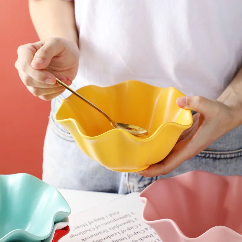 Nordic Western dessert bowl ceramic fruit salad soup hotel tableware creative ice cream baking small
Nordic Western dessert bowl ceramic fruit salad soup hotel tableware creative ice cream baking small