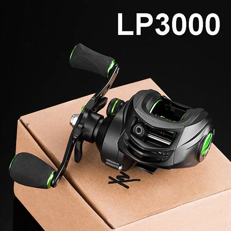 LIEYUWANG LP3000 Lure Fishing Reel 205g. Bait Casting Baitcast Ratio 7.2:1 6Kgs Brake 9 Grades Bearing 15B, No.1.5 PE Line 150M
LIEYUWANG LP3000 Lure Fishing Reel 205g. Bait Casting Baitcast Ratio 7.2:1 6Kgs Brake 9 Grades Bearing 15B, No.1.5 PE Line 150M