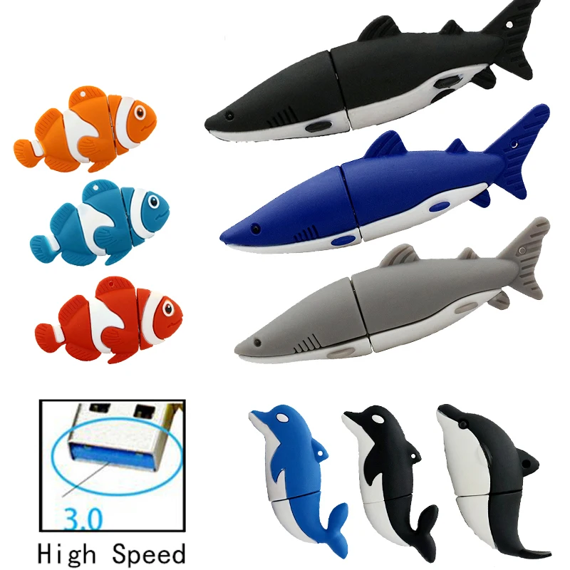 Usb 3.0 Pen Drive Cartoon Animal Shark Fish USB Flash Drive 4GB 8GB 16GB High Speed Dolphin USB Flash Memory Stick Disk Pendrive
Usb 3.0 Pen Drive Cartoon Animal Shark Fish USB Flash Drive 4GB 8GB 16GB High Speed Dolphin USB Flash Memory Stick Disk Pendrive