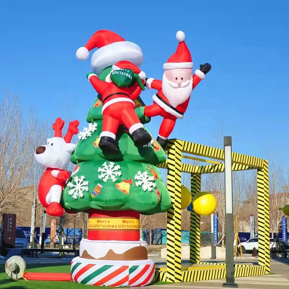 Giant 8m Various styles Inflatable Christmas Tree With colourful Gift Boxes And inflatable Santa Claus For Outdoor Mall Decor
Giant 8m Various styles Inflatable Christmas Tree With colourful Gift Boxes And inflatable Santa Claus For Outdoor Mall Decor