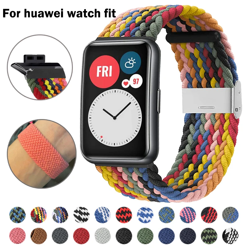 Ремешок для Huawei Watch Fit, нейлоновый плетеный браслет для наручных часов, регулируемый сменный Браслет для Huawei Watch Fit
Ремешок для Huawei Watch Fit, нейлоновый плетеный браслет для наручных часов, регулируемый сменный Браслет для Huawei Watch Fit