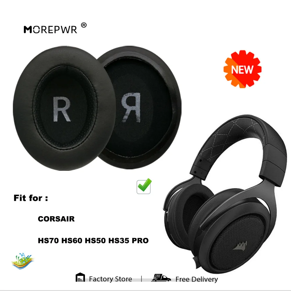 Morepwr новые обновленные Сменные амбушюры для CORSAIR HS70 HS60 HS50 HS35 PRO, запчасти для гарнитуры, Кожаная подушка, наушники
Morepwr новые обновленные Сменные амбушюры для CORSAIR HS70 HS60 HS50 HS35 PRO, запчасти для гарнитуры, Кожаная подушка, наушники