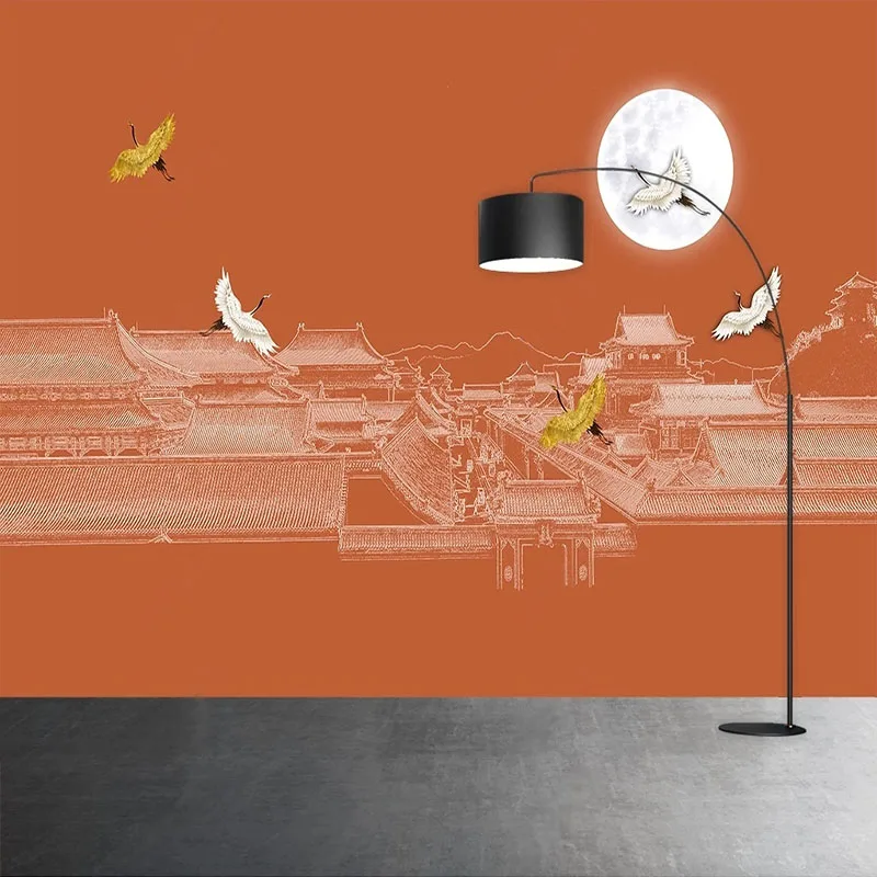 Custom New Chinese Style 3D Wallpaper Line Drawing Texture Ancient Architectural Meticulous Painting Pavilions And Towers Murals
Custom New Chinese Style 3D Wallpaper Line Drawing Texture Ancient Architectural Meticulous Painting Pavilions And Towers Murals