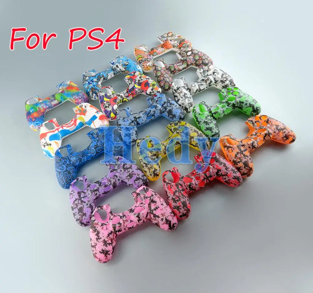 100PCS Camouflage Soft Silicone Gel Rubber Case Cover For Playstation 4 PS4 Controller Protection Case For PS4 Pro Slim Game
100PCS Camouflage Soft Silicone Gel Rubber Case Cover For Playstation 4 PS4 Controller Protection Case For PS4 Pro Slim Game