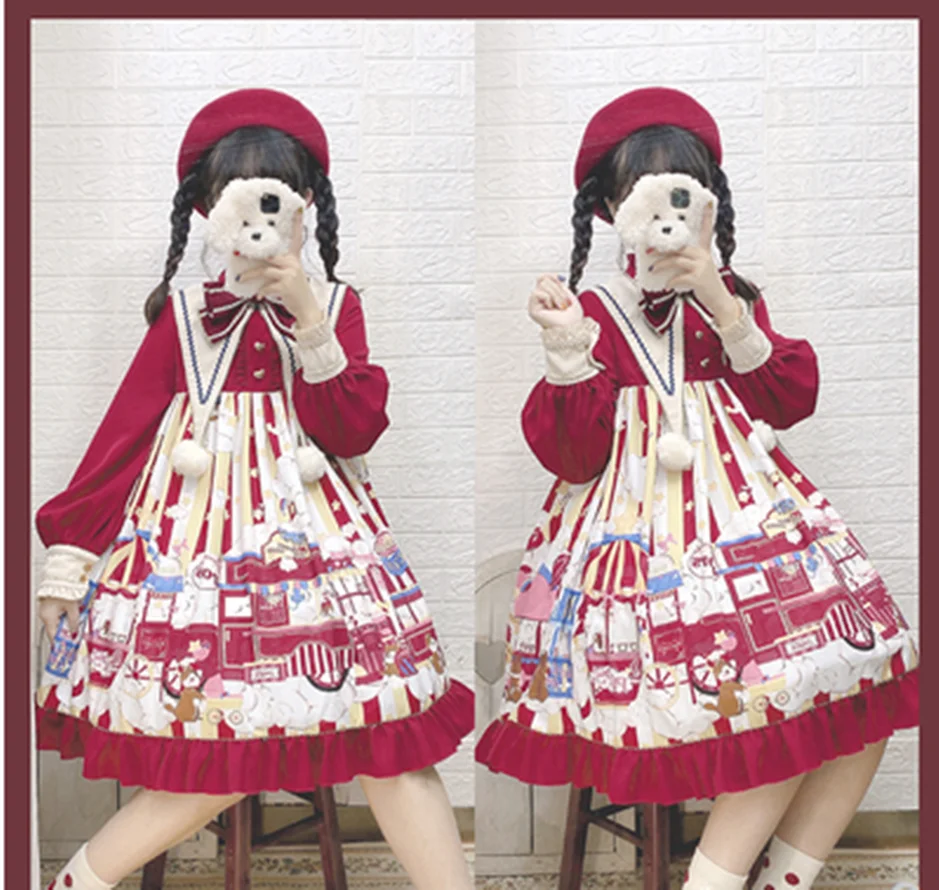 kawaii girl gothic lolita op loli cos Japanese sweet lolita dress vintage lace bowknot high waist cute printing victorian dress
kawaii girl gothic lolita op loli cos Japanese sweet lolita dress vintage lace bowknot high waist cute printing victorian dress