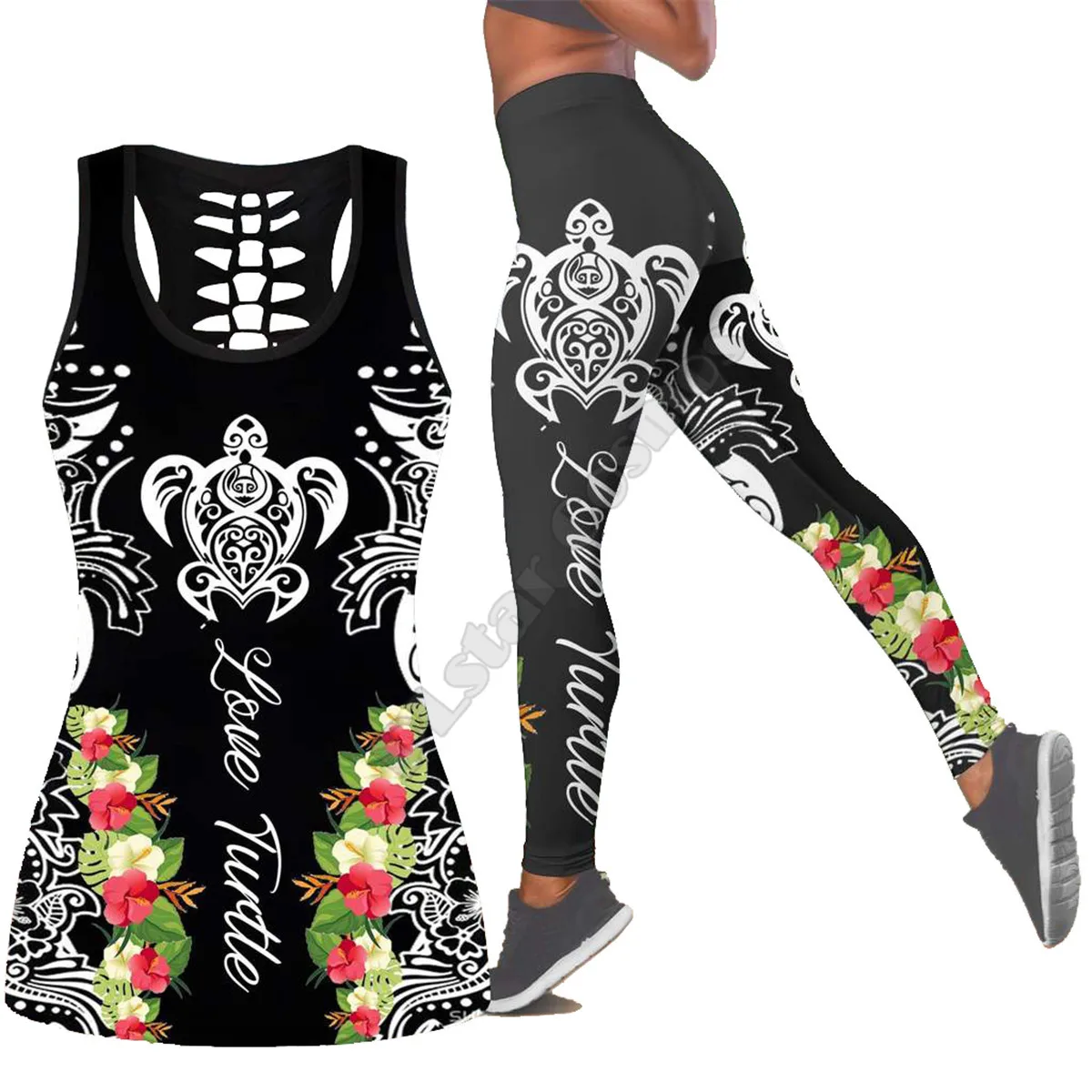 Sea turtle Polynesian 3D Printed Hollow Out Tank Legging Suit sexy Yoga Fitness Soft Legging Summer Women For Girl 22
Sea turtle Polynesian 3D Printed Hollow Out Tank Legging Suit sexy Yoga Fitness Soft Legging Summer Women For Girl 22