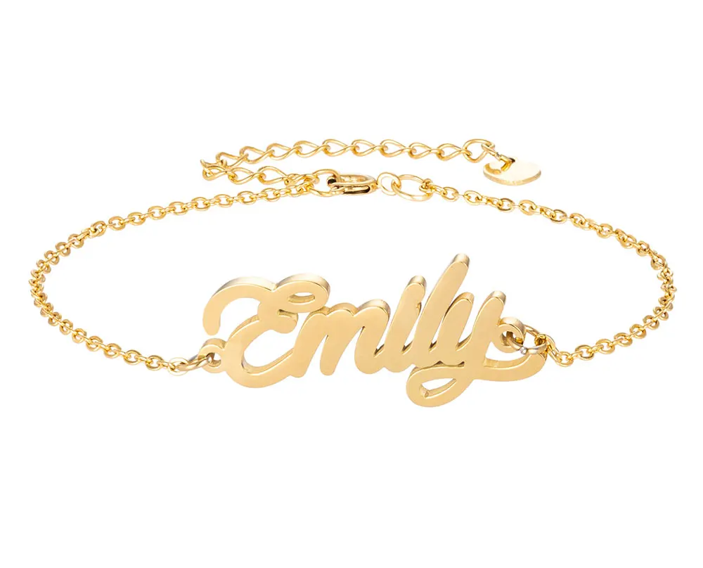 Personalized Emily Name Bracelets for Women Girl Jewelry Stainless Steel Gold Plated Nameplate Charms Jewelry Femme Mother Gift
Personalized Emily Name Bracelets for Women Girl Jewelry Stainless Steel Gold Plated Nameplate Charms Jewelry Femme Mother Gift