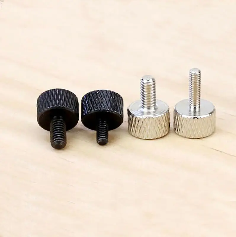 10Pcs M3 M4 Cylinder Head Knurled Thumb Screws Hand Grip Knob Machine Screws Bolts PC Case Black/White
10Pcs M3 M4 Cylinder Head Knurled Thumb Screws Hand Grip Knob Machine Screws Bolts PC Case Black/White