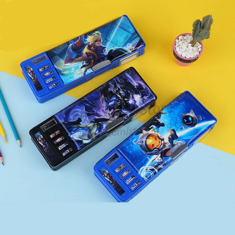 TRANSFORMERS Double Layer Pencil Box Cartoon Pattern Password Pen Case Holder Creative Stationery Office School Storage Bag Gift
TRANSFORMERS Double Layer Pencil Box Cartoon Pattern Password Pen Case Holder Creative Stationery Office School Storage Bag Gift