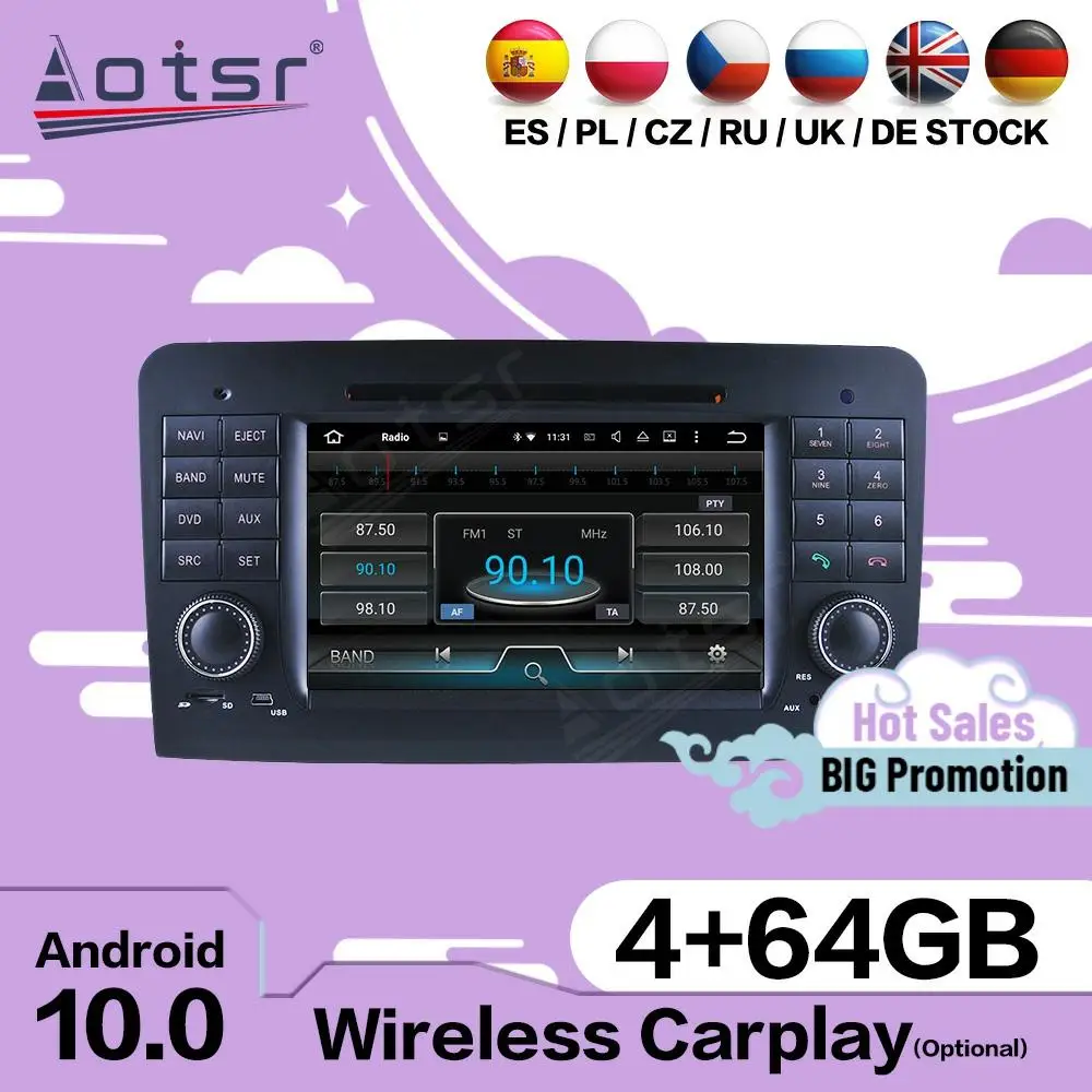 Carplay Android для Mercedes Benz ML W164 GL X164 2005 2006 2007 2008 2009 2010 2011 2012 Автомобильный GPS аудио радио приемник, головное устройство
Carplay Android для Mercedes Benz ML W164 GL X164 2005 2006 2007 2008 2009 2010 2011 2012 Автомобильный GPS аудио радио приемник, головное устройство