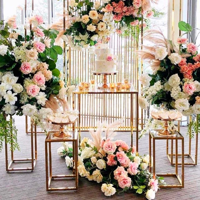 5pcs/set)Dessert Table Stand Plinth Gold Stainless Steel Cake Stand Set Decorations for Wedding stage backdrop decor yudao997
5pcs/set)Dessert Table Stand Plinth Gold Stainless Steel Cake Stand Set Decorations for Wedding stage backdrop decor yudao997
