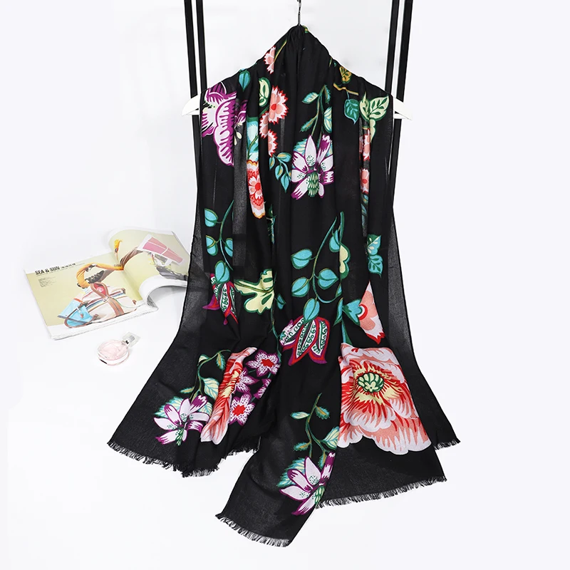 New design brand women scarf print lotus flower cotton spring winter warm scarves hijabs lady pashmina foulard bandana
New design brand women scarf print lotus flower cotton spring winter warm scarves hijabs lady pashmina foulard bandana