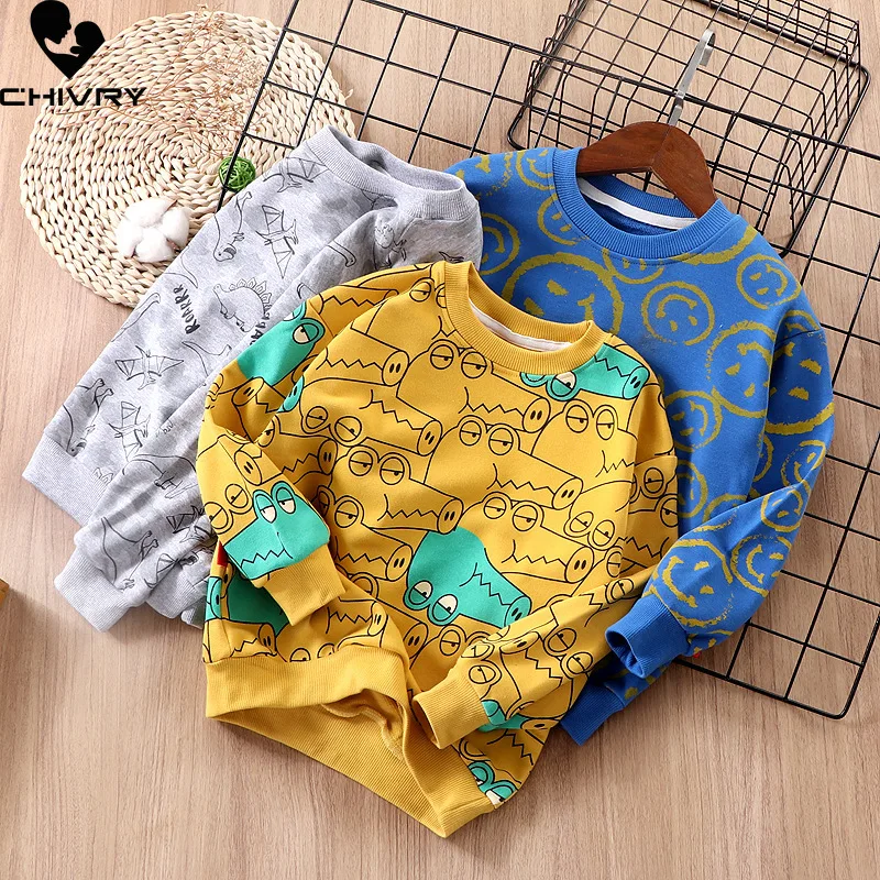 New 2021 Kids Spring Autumn Sweatshirt Boys Cartoon Crocodile Loose O-neck Pullover Tops Children Hoodies Sweatshirts Clothing
New 2021 Kids Spring Autumn Sweatshirt Boys Cartoon Crocodile Loose O-neck Pullover Tops Children Hoodies Sweatshirts Clothing