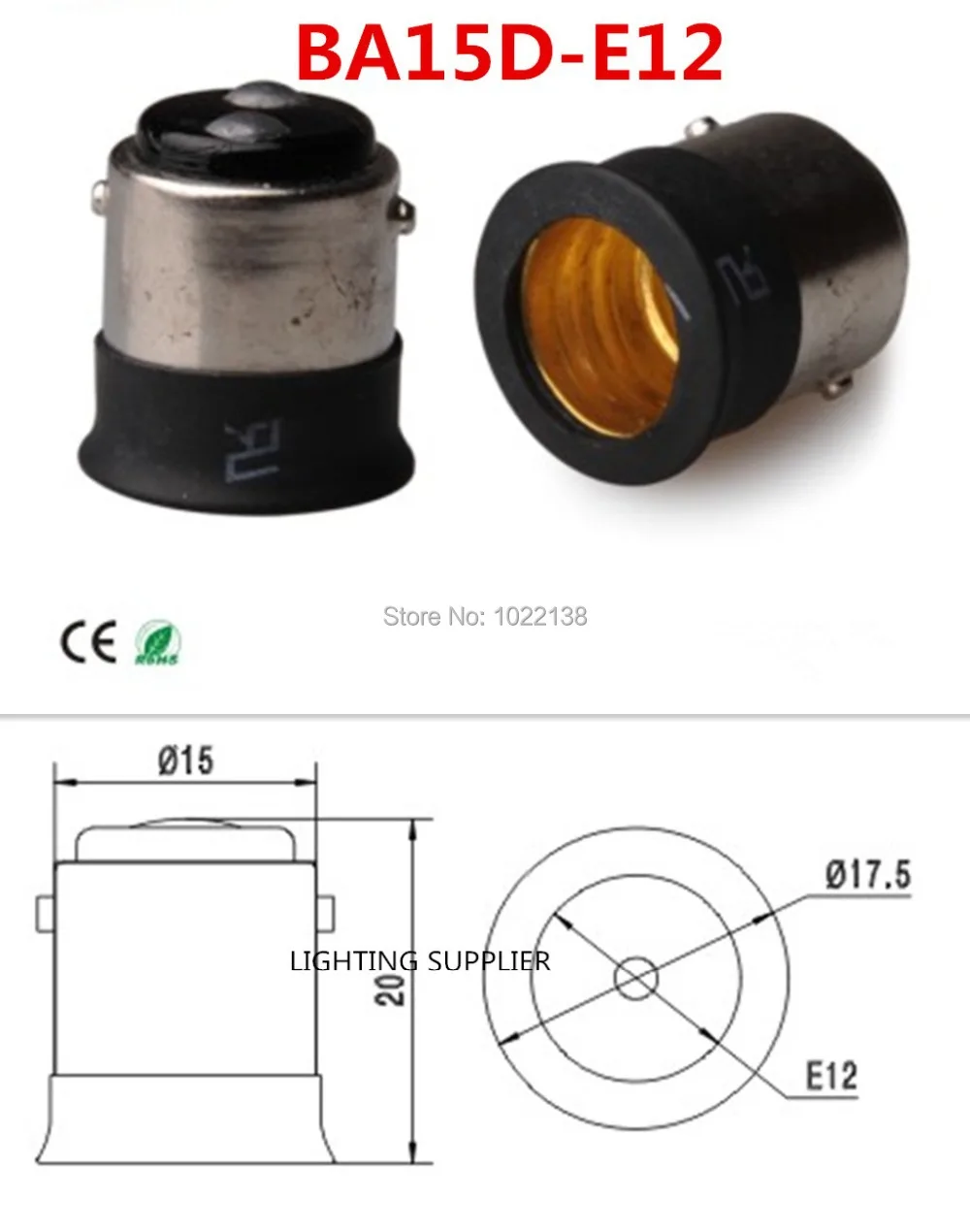 200pcs/lot BA15D-E12 LED socket adapter Lamp Holder BA15D to E12 bubl base lamp Converter socket Free Shipping
200pcs/lot BA15D-E12 LED socket adapter Lamp Holder BA15D to E12 bubl base lamp Converter socket Free Shipping