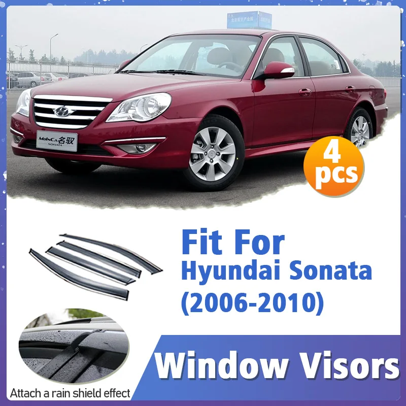 Window Visor Guard for Hyundai Sonata 2006-2010 Vent Cover Trim Awnings Shelters Protection Sun Rain Deflector Auto Accessories
Window Visor Guard for Hyundai Sonata 2006-2010 Vent Cover Trim Awnings Shelters Protection Sun Rain Deflector Auto Accessories