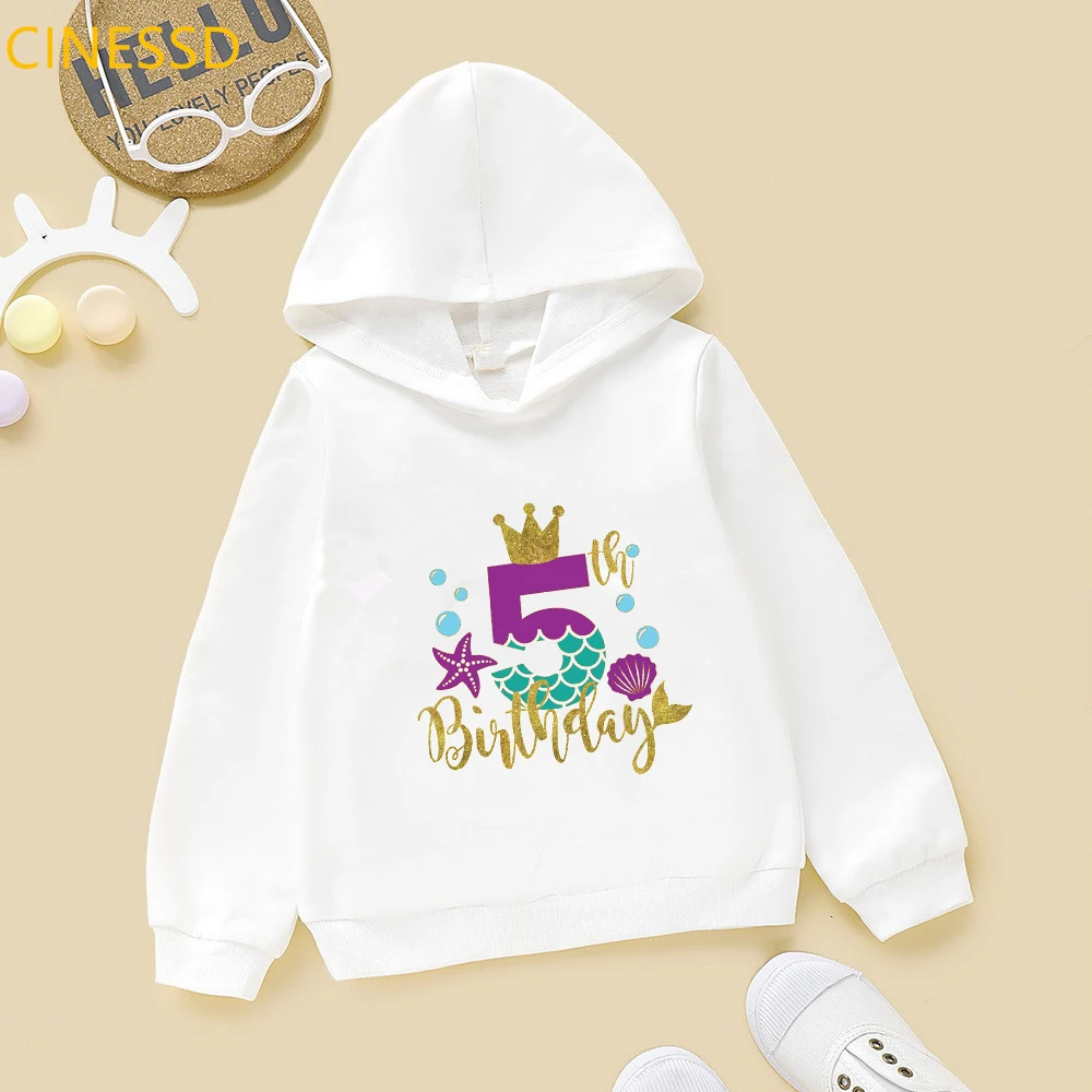 Girls Hoodie Happy Birthday 3 To 7 Number Print Children'S Gift Clothes Winer Thick Hooded Sweatshirts White Pink Yellow Fleece
Girls Hoodie Happy Birthday 3 To 7 Number Print Children'S Gift Clothes Winer Thick Hooded Sweatshirts White Pink Yellow Fleece