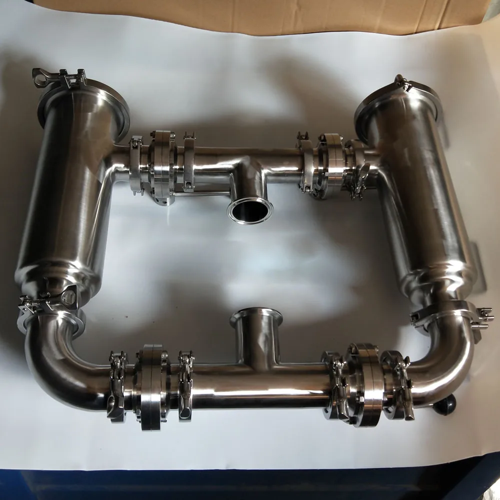 Duplex SS304 Filter Food Grade Strainer Right Angle Duplex Filter Liquid Water Oil Wine Filter 50.5mm/64mm
Duplex SS304 Filter Food Grade Strainer Right Angle Duplex Filter Liquid Water Oil Wine Filter 50.5mm/64mm