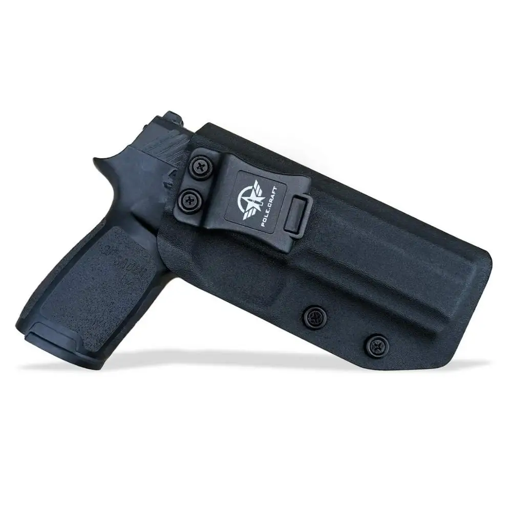 Полноразмерный пояс Kydex кобура IWB на заказ от Sig Sauer P320, скрытая сумка для переноски, с кнопкой, без износа, без дрожания
Полноразмерный пояс Kydex кобура IWB на заказ от Sig Sauer P320, скрытая сумка для переноски, с кнопкой, без износа, без дрожания