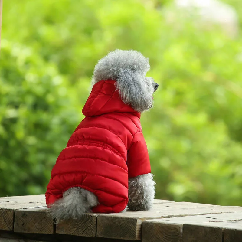 Dog Winter Clothes Jacket Teddy Four-legged Hoodie Autumn and Winter Coat Small Dog Spring and Autumn Down Coat Dog Clothing
Dog Winter Clothes Jacket Teddy Four-legged Hoodie Autumn and Winter Coat Small Dog Spring and Autumn Down Coat Dog Clothing