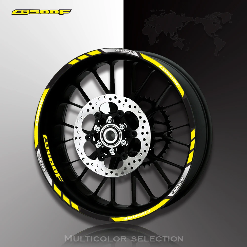Motorcycle front and rear wheels Edge Outer Rim Sticker Reflective Stripe Wheel Decals For Honda CB500F
Motorcycle front and rear wheels Edge Outer Rim Sticker Reflective Stripe Wheel Decals For Honda CB500F