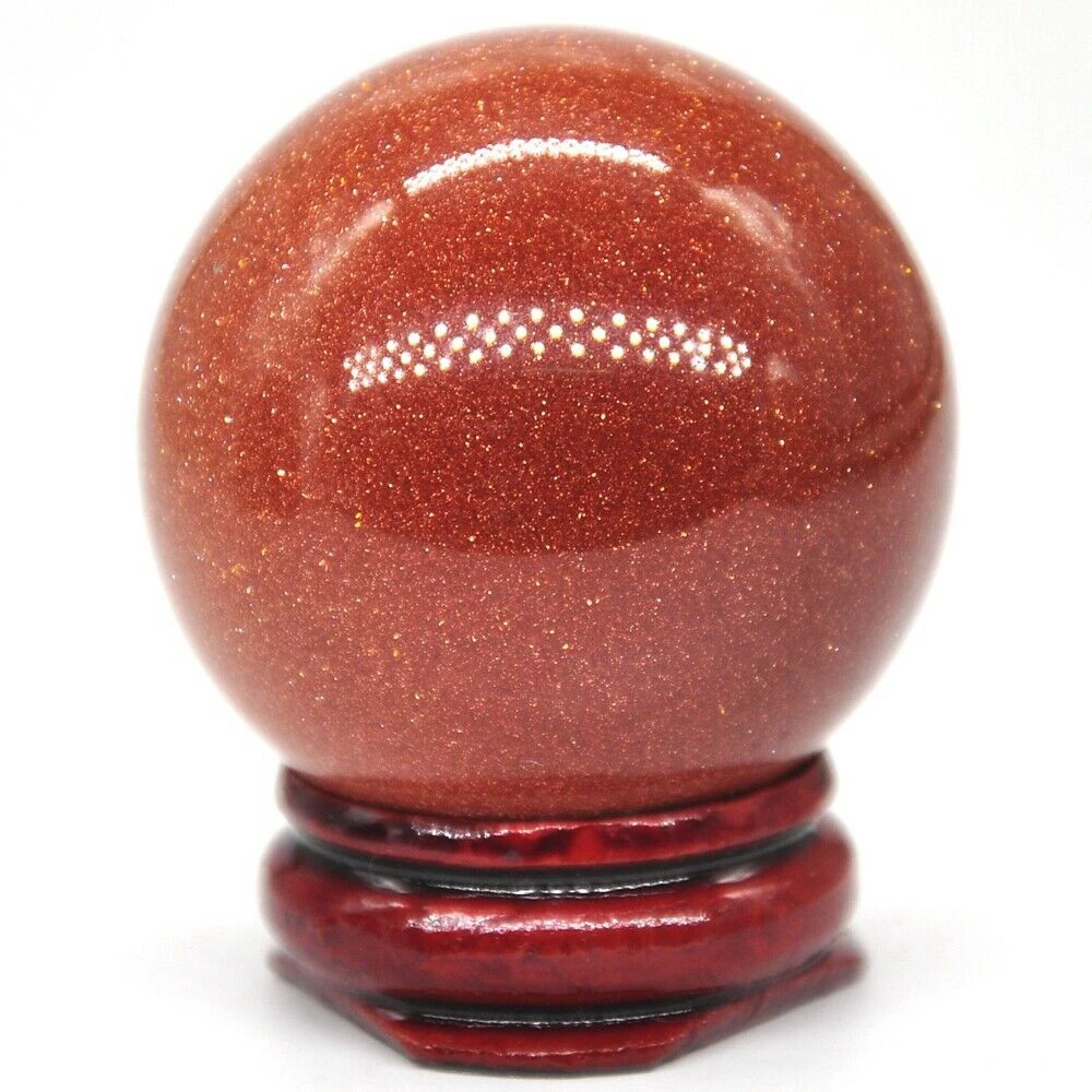 40mm Red Goldstone Sand Crystal Shpere Healing Reiki Gemstone Massage Ball Decoration With Stand
40mm Red Goldstone Sand Crystal Shpere Healing Reiki Gemstone Massage Ball Decoration With Stand