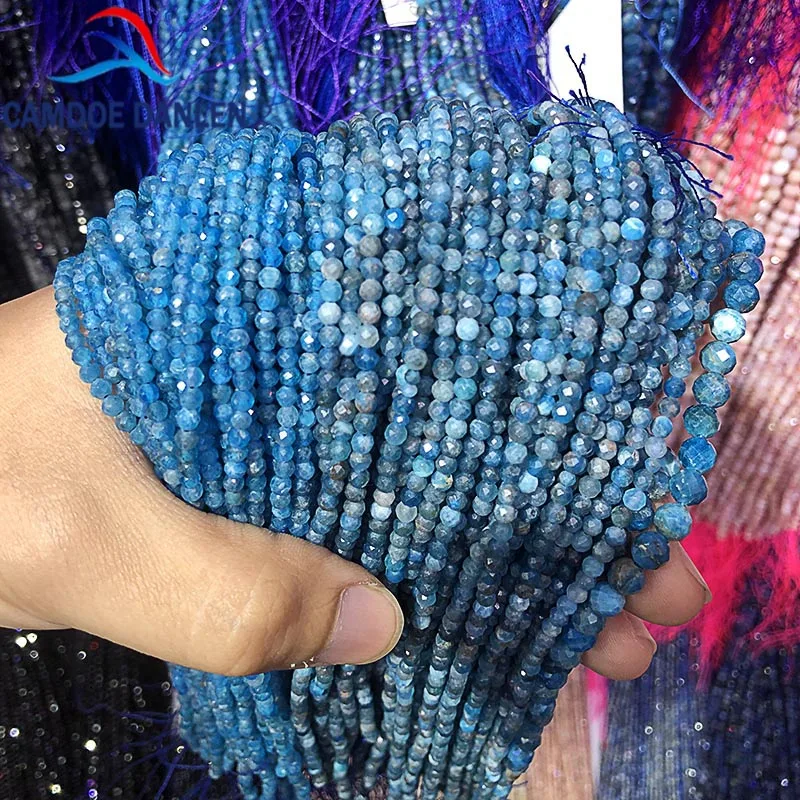 100% Natural Stone Faceted Blue Ocean Apatite Round Beads 2/3/4mm Beads For Jewelry Making DIY Necklace Bracelet Earring
100% Natural Stone Faceted Blue Ocean Apatite Round Beads 2/3/4mm Beads For Jewelry Making DIY Necklace Bracelet Earring