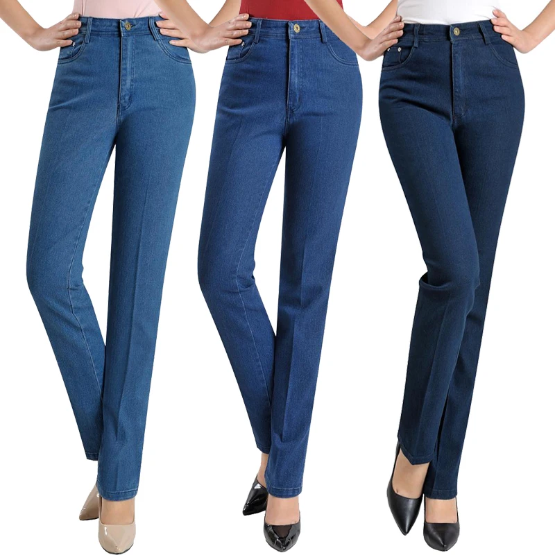 Women's Straight Leg Denim Trousers, High Waist Pants, Long Pants, Loose Jeans, Mother Wear, Autumn, Winter
Women's Straight Leg Denim Trousers, High Waist Pants, Long Pants, Loose Jeans, Mother Wear, Autumn, Winter
