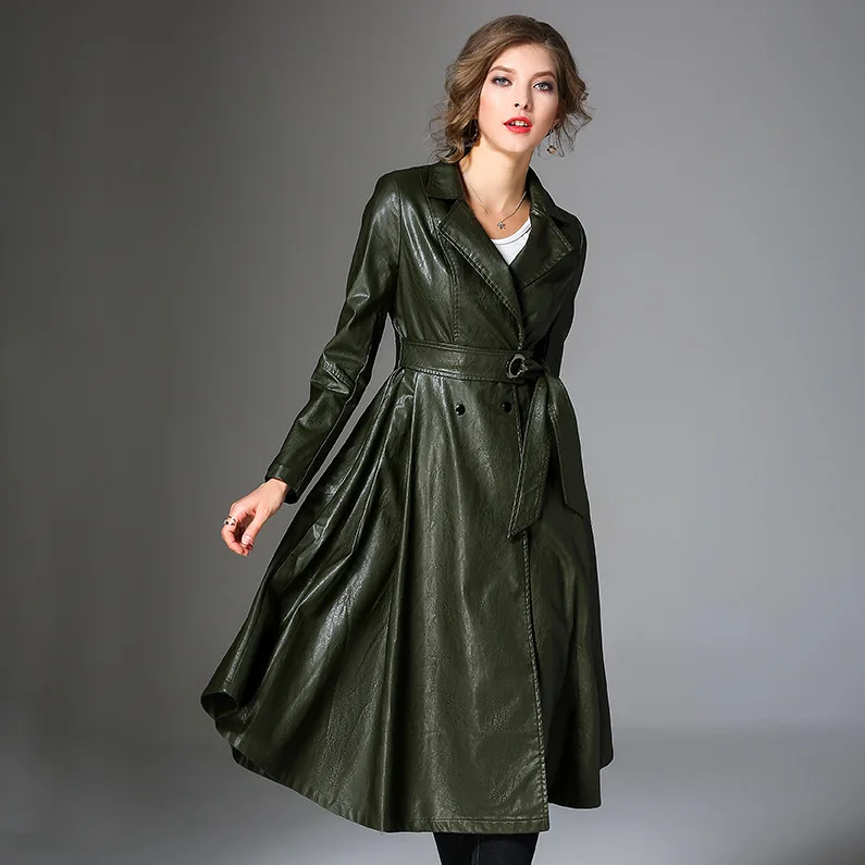 Newest 2020 Autumn Pu Leather Long Jackets Women European Elegant Long Slim Windbreaker Black Coats manteau femme LX2007
Newest 2020 Autumn Pu Leather Long Jackets Women European Elegant Long Slim Windbreaker Black Coats manteau femme LX2007