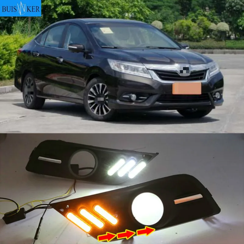 1set LED Daytime Running Light Front Bumper Turn Signal Lamps Car Fog Light Assembly For Honda CRIDER 2013-2015
1set LED Daytime Running Light Front Bumper Turn Signal Lamps Car Fog Light Assembly For Honda CRIDER 2013-2015