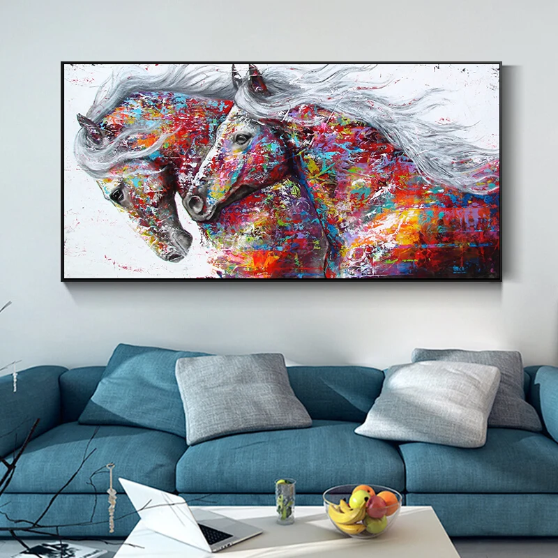 Abstract Two Running Horse Canvas Posters Modern Art Animals Oil Paintings on The Wall Art Posters and Prints for Home Decor
Abstract Two Running Horse Canvas Posters Modern Art Animals Oil Paintings on The Wall Art Posters and Prints for Home Decor