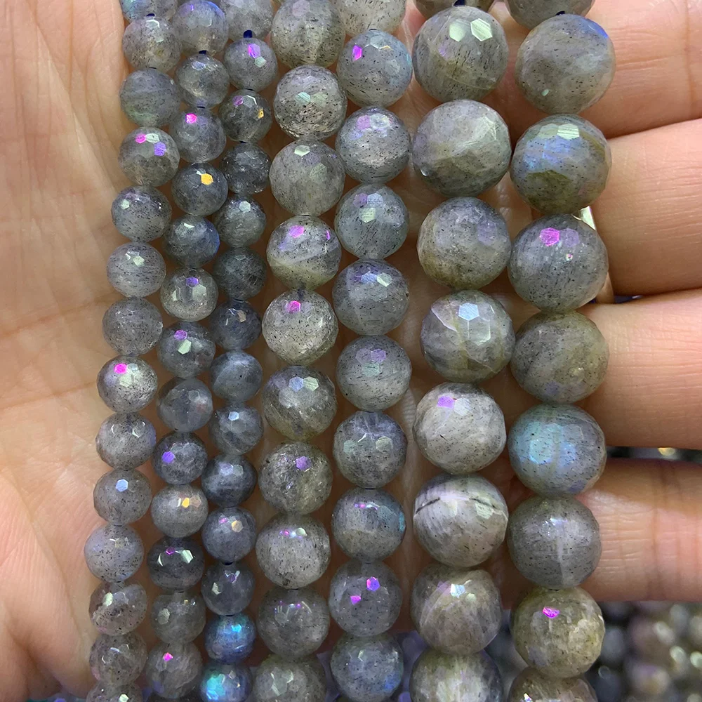 5.5-10mm Natural Labradorite Stone Beads 15'' Round Faceted DIY Loose Beads For Jewelry Making Beads Women Men Bracelet Necklace
5.5-10mm Natural Labradorite Stone Beads 15'' Round Faceted DIY Loose Beads For Jewelry Making Beads Women Men Bracelet Necklace