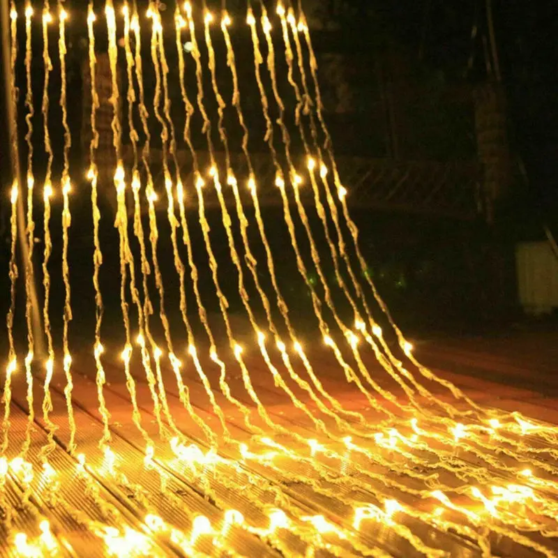 6M(W)*3M(H) 640LEDs water flow waterfall curtain Light fairy String Christmas Xmas garden party Wall decor-Multicolor/White/Blue
6M(W)*3M(H) 640LEDs water flow waterfall curtain Light fairy String Christmas Xmas garden party Wall decor-Multicolor/White/Blue