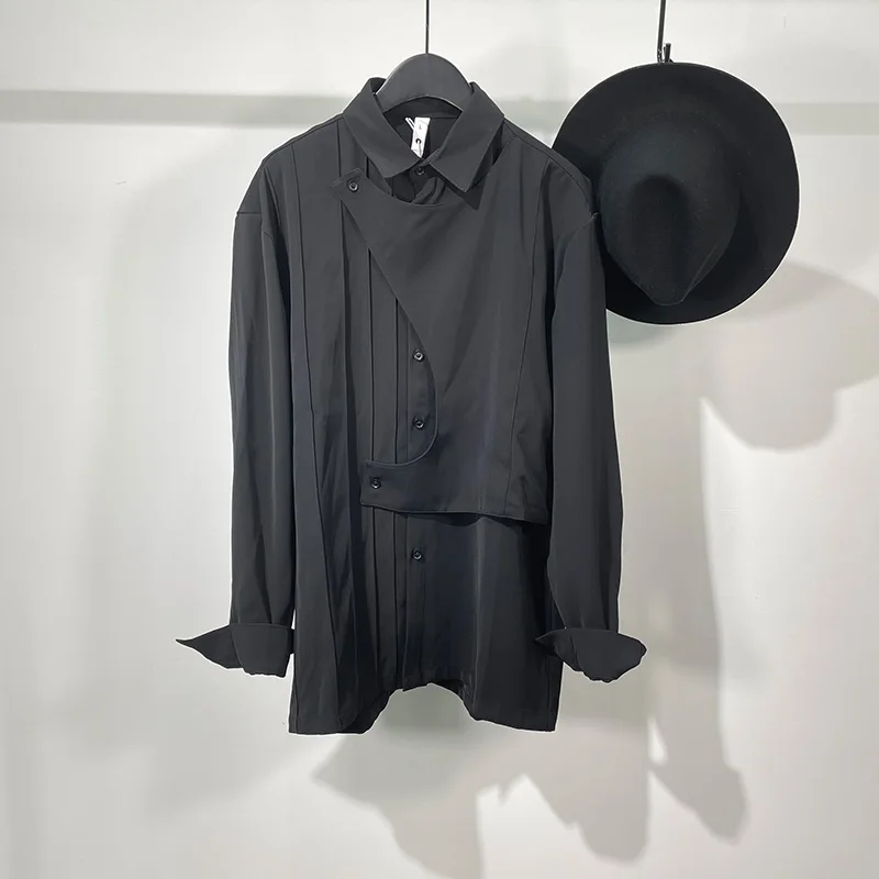 Men's Long-Sleeve Shirt Personality Irregular Stitching Design Hip Hop High Street Casual Loose Large Long-Sleeve Shirt
Men's Long-Sleeve Shirt Personality Irregular Stitching Design Hip Hop High Street Casual Loose Large Long-Sleeve Shirt