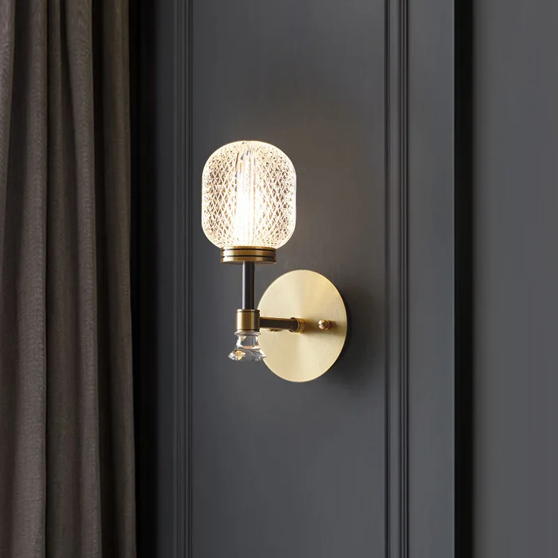 Modern LED Crystal Wall Lamp Indoor Porch Garden Dining Bedroom Bedside Decoration Lighting Lamp Copper Living Room Wall Light
Modern LED Crystal Wall Lamp Indoor Porch Garden Dining Bedroom Bedside Decoration Lighting Lamp Copper Living Room Wall Light