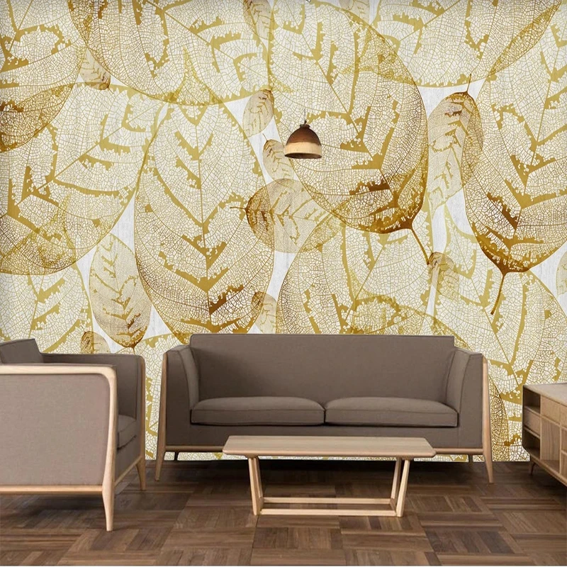 Custom Self-Adhesive Modern 3D Leaf Background Wall Painting Sticker Waterproof Removable Wallpapers Papel De Parede Art
Custom Self-Adhesive Modern 3D Leaf Background Wall Painting Sticker Waterproof Removable Wallpapers Papel De Parede Art