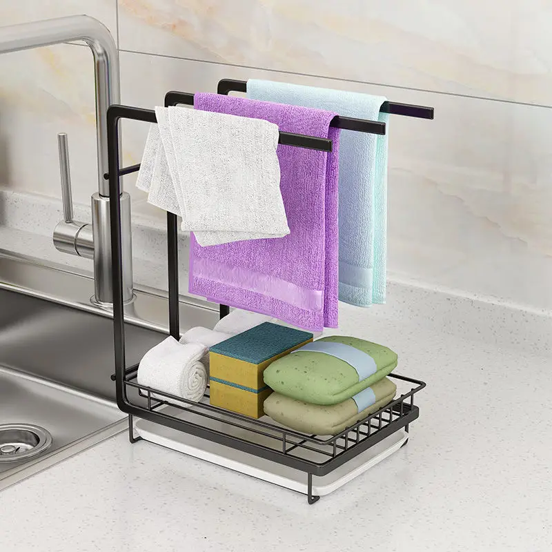 Kitchen Sponge Drain Storage Rack with Strainer Wall Mounted Sink Stand Household Cleaning Brush Rack Free Sink Shelving JU32615
Kitchen Sponge Drain Storage Rack with Strainer Wall Mounted Sink Stand Household Cleaning Brush Rack Free Sink Shelving JU32615