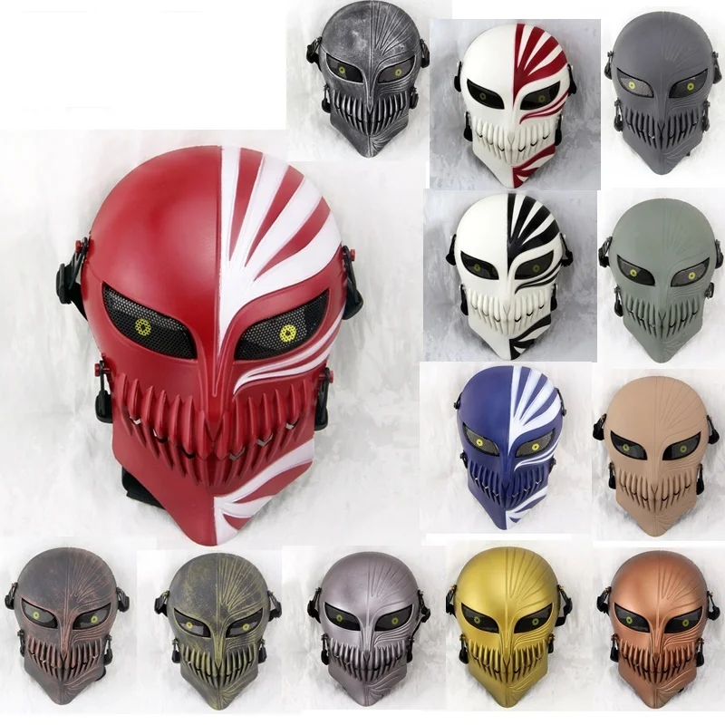 DC16 Death Ичиго Куросаки из Блич Skull Tactical Wargame Paintball Airsoft Полнолицевая защитная маска Хэллоуин Вечерние
DC16 Death Ичиго Куросаки из Блич Skull Tactical Wargame Paintball Airsoft Полнолицевая защитная маска Хэллоуин Вечерние