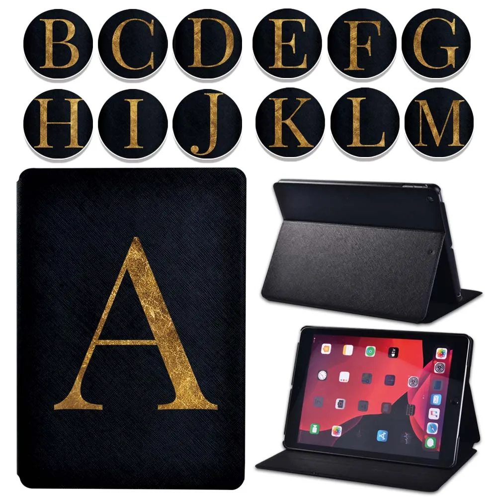 Initial letter PU Leather Stand Tablet Cover Case for Apple Pad 2/3/4/iPad 5/6/7/8 Gen/Air 4 3 2 1/Pro 9.7/Pro 11/IPad Mini
Initial letter PU Leather Stand Tablet Cover Case for Apple Pad 2/3/4/iPad 5/6/7/8 Gen/Air 4 3 2 1/Pro 9.7/Pro 11/IPad Mini