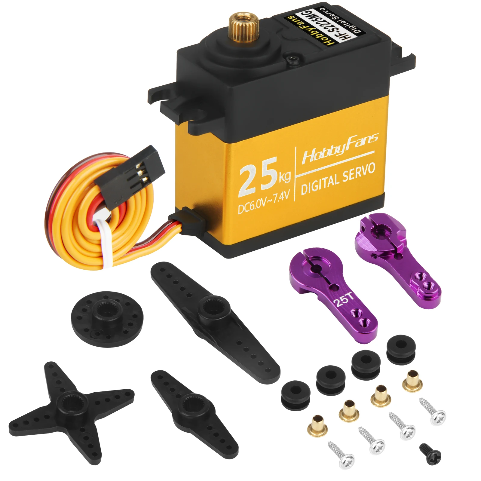 HOBBYFANS HF-S2218MG 20 кг, металлическая шестерня, цифровой рулевой сервопривод для радиоуправляемой машины, багги, грузовика, лодки, самолета, вертолета
HOBBYFANS HF-S2218MG 20 кг, металлическая шестерня, цифровой рулевой сервопривод для радиоуправляемой машины, багги, грузовика, лодки, самолета, вертолета