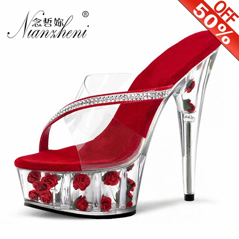 Hot Sale Transparent Crystal Rose Pink 6 Inch Slippers 15cm Shoes Woman Heels Wedding Shoes Bride Mary Jane Shoes Platform Heels
Hot Sale Transparent Crystal Rose Pink 6 Inch Slippers 15cm Shoes Woman Heels Wedding Shoes Bride Mary Jane Shoes Platform Heels