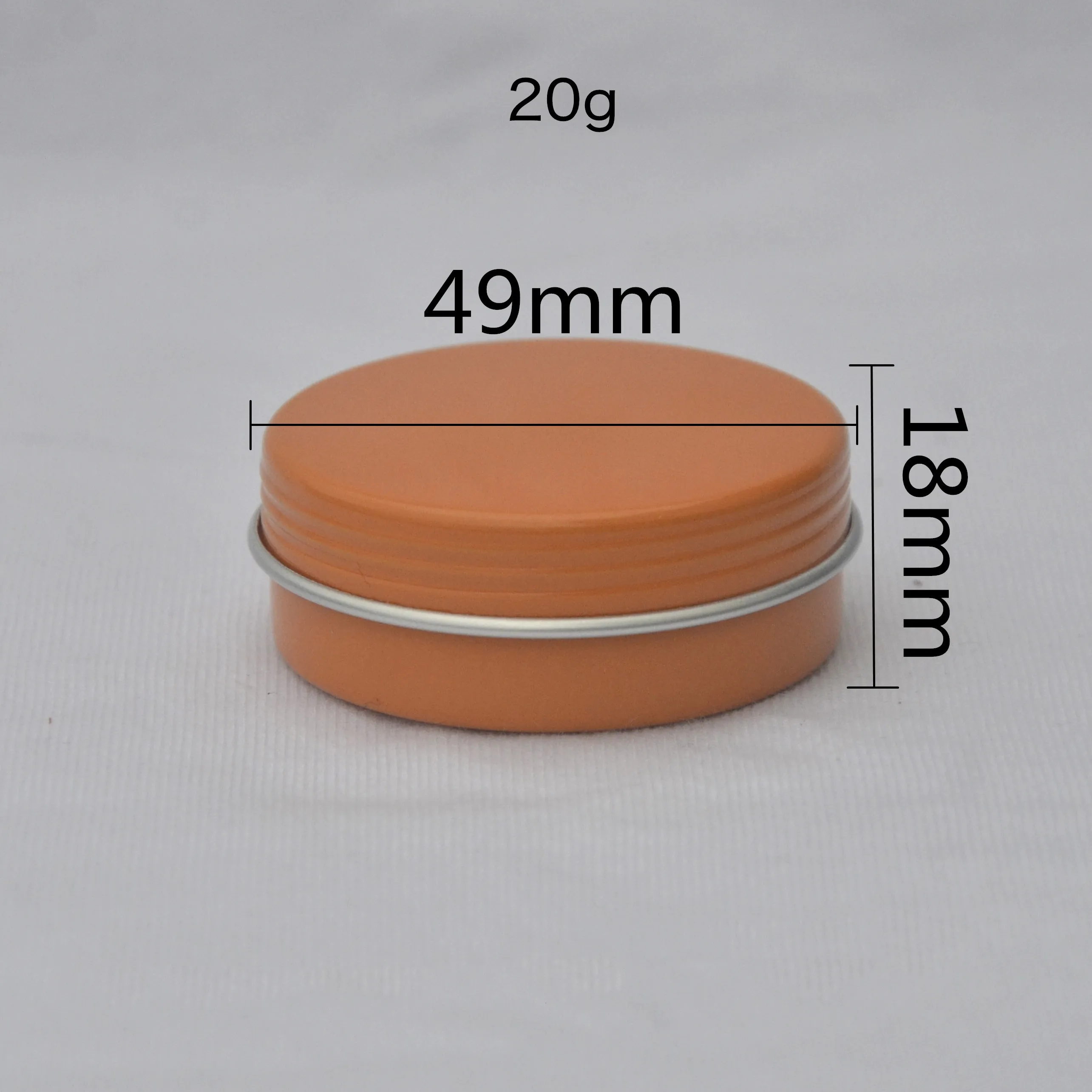 20g Orange New Aluminum Jar Tin Metal Cosmetic Packaging Containers Professional Makeup Tools Refillable Bottles 50pcs/lot
20g Orange New Aluminum Jar Tin Metal Cosmetic Packaging Containers Professional Makeup Tools Refillable Bottles 50pcs/lot