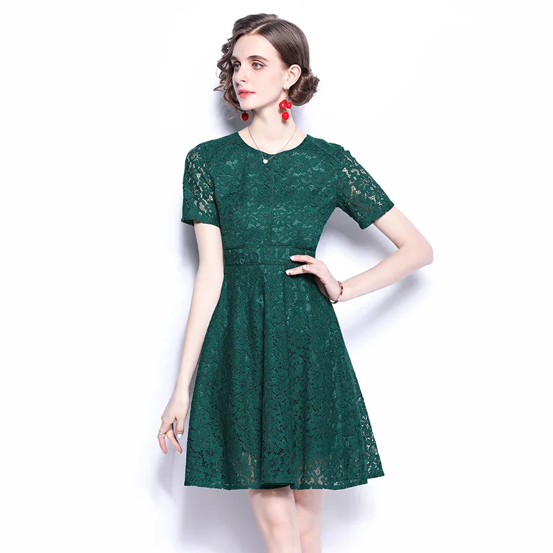 ZUOMAN Women Summer Elegant Green Lace Dress Festa High Quality Short Party Robe Femme Runway Vintage Designer A-Line Vestidos
ZUOMAN Women Summer Elegant Green Lace Dress Festa High Quality Short Party Robe Femme Runway Vintage Designer A-Line Vestidos