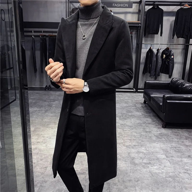 Autumn/Winter New British Style Solid Mid-length Men Wool Woolen Jacket Men Slim Fit Trench Coat Business Overcoat Male S-4XL
Autumn/Winter New British Style Solid Mid-length Men Wool Woolen Jacket Men Slim Fit Trench Coat Business Overcoat Male S-4XL