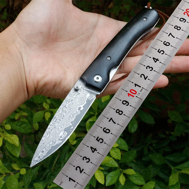 Free shipping New style folding blade knife Damascus steel blade Ebony handle outdoor tools camping EDC tools
Free shipping New style folding blade knife Damascus steel blade Ebony handle outdoor tools camping EDC tools