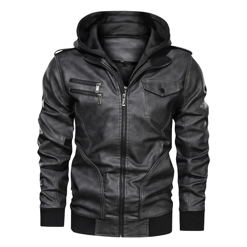 New Oversized Leather Jacket Men Casual Retro Motorcycle Leather Jacket Male Winter Hooded Faux Jacket PU Coats
New Oversized Leather Jacket Men Casual Retro Motorcycle Leather Jacket Male Winter Hooded Faux Jacket PU Coats