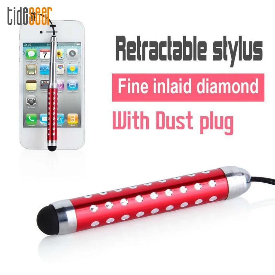 100pcs Flexible Crystal Diamond Stylus Capacitive Touch Screen Pen Retractable with Earphone for Universal Smartphone Tablet
100pcs Flexible Crystal Diamond Stylus Capacitive Touch Screen Pen Retractable with Earphone for Universal Smartphone Tablet