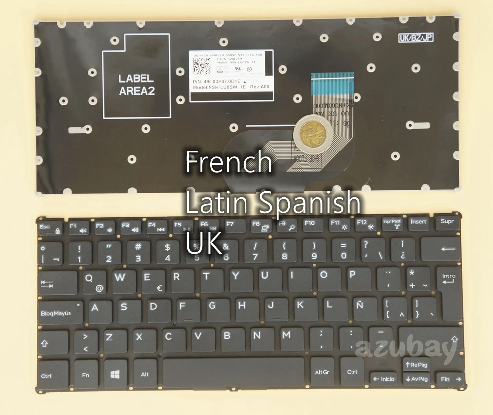 Клавиатура LA испанская/французская для Dell Inspiron 3185 2 в 1, 11, 3162, 3164, 3168, 3169, 3179, 3180, 0, WRVJM 033P9C 005K81, Новинка
Клавиатура LA испанская/французская для Dell Inspiron 3185 2 в 1, 11, 3162, 3164, 3168, 3169, 3179, 3180, 0, WRVJM 033P9C 005K81, Новинка