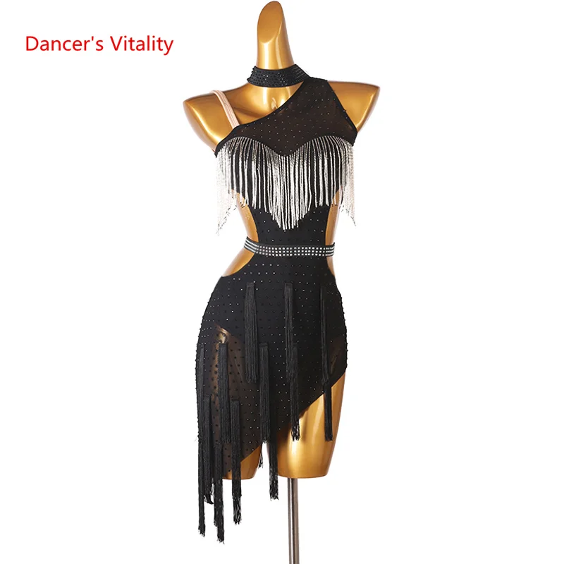 Latin Dance Professional Clothes for Women Customzied Latin Dance Comeptitition Dress Latin Tassel Skirt Rumba Clothing Outfit
Latin Dance Professional Clothes for Women Customzied Latin Dance Comeptitition Dress Latin Tassel Skirt Rumba Clothing Outfit